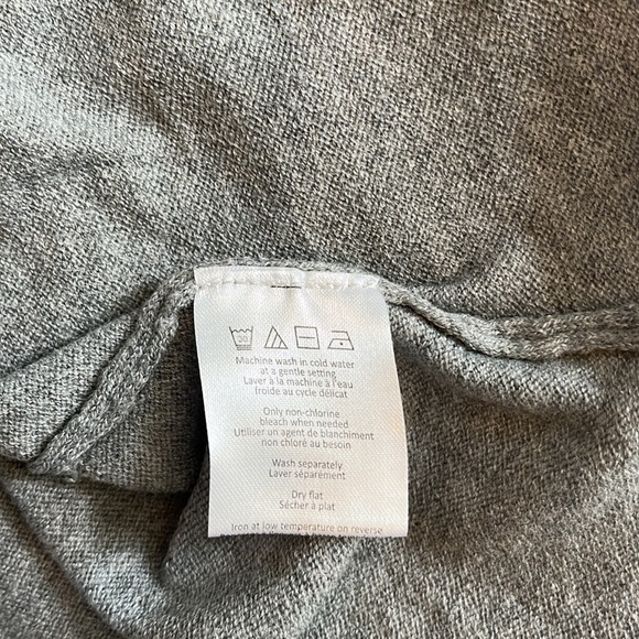 Halston long sleeve gray knit sweater dress size M - Picture 10 of 10